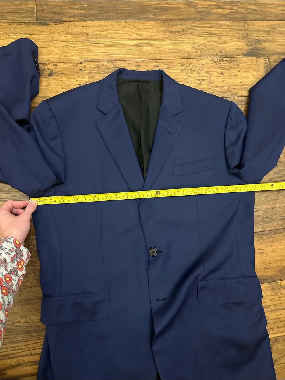 Zilli Blue 100% Wool Made in Italy Suit EU 52 US 42R Luxury Designer